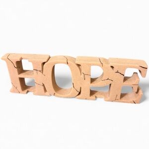 Hope Inspirational Decorative Sculpture Sign Decor Rock Material